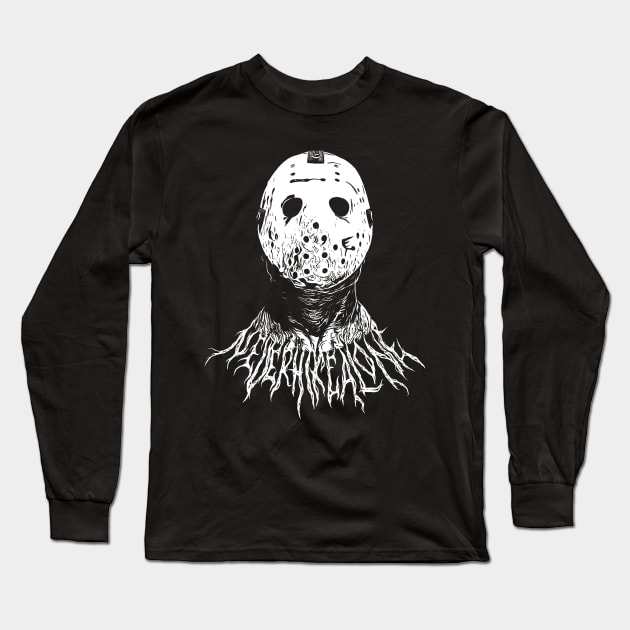 Ghost Jason Metal White only Long Sleeve T-Shirt by ANewKindOfFear